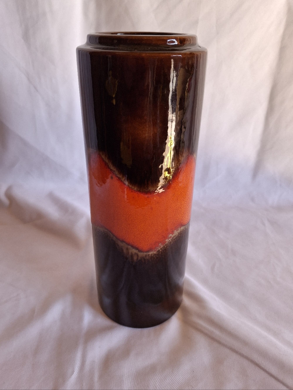 Scheurich W Germany "Fat Lava"  203-26 Vintage 1960-70's Ceramic 26cm Tall Vase